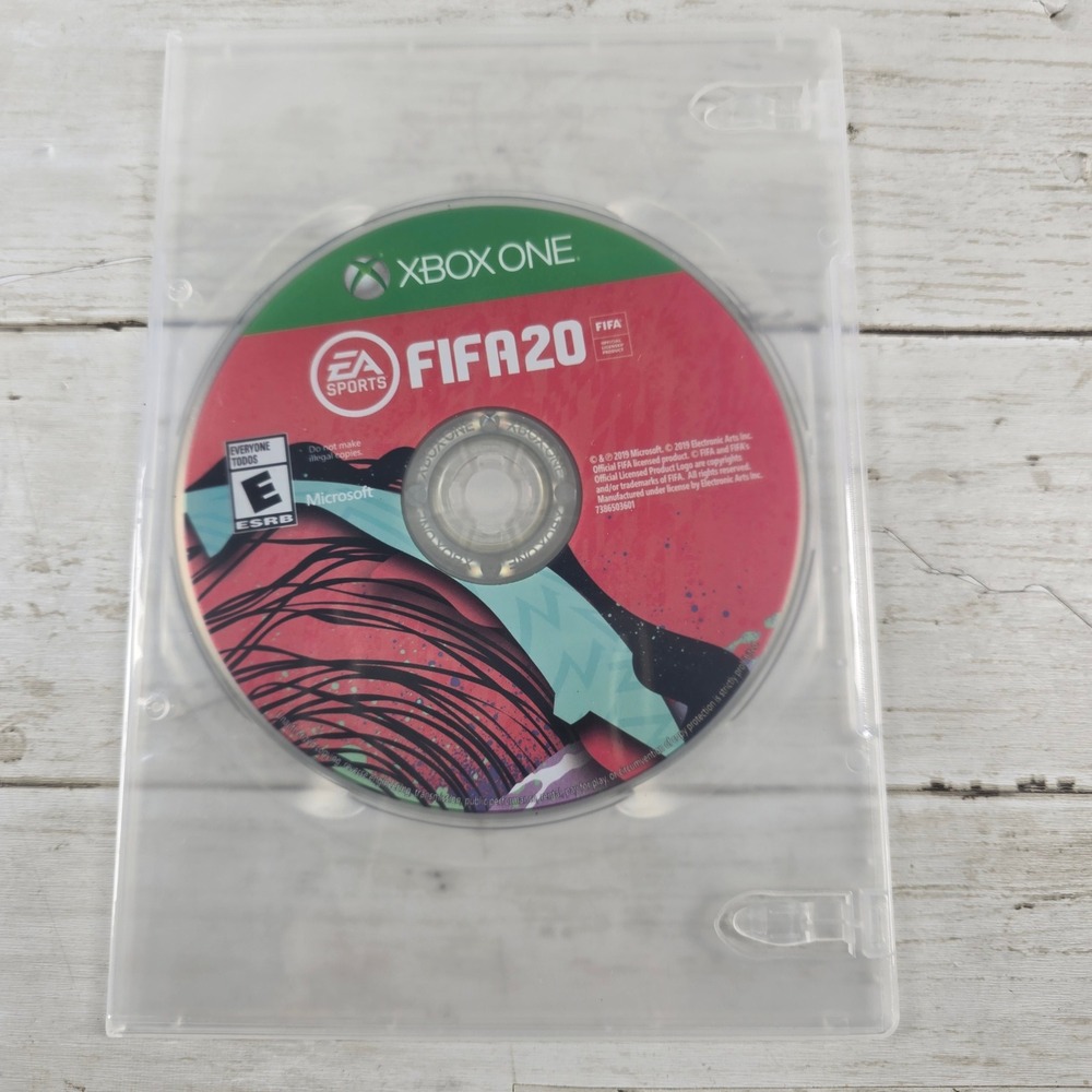 FIFA 20 Microsoft Xbox One EA Sports Video Game Disc Only Clear Case
